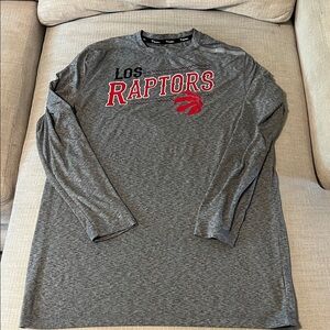 Fanatics Gray Toronto Raptors Long Sleeve Tee